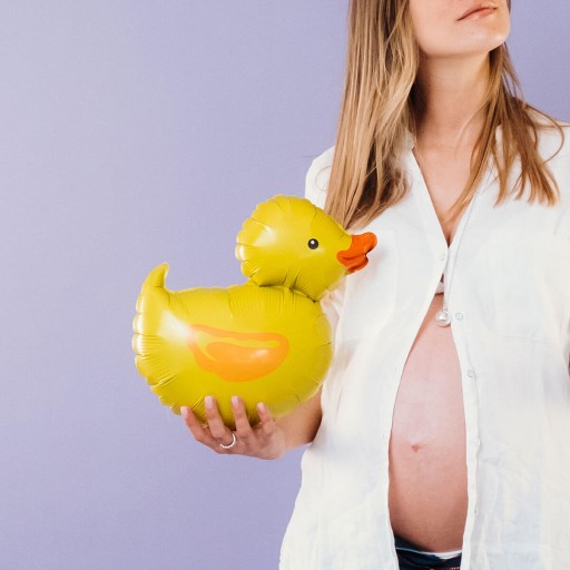 Fóliový balónik Žltá Duck Duck Baby Shower Birthday Party 35cm