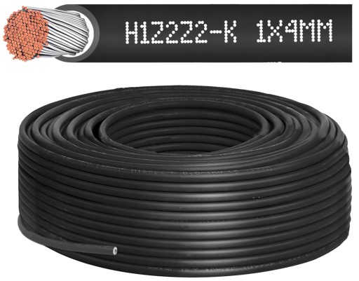 KÁBEL SOLÁRNY H1Z2Z2-K MC4 ČIERNY 4mm2