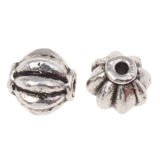 Barel Dištančné korálky strieborné 6x6mm 20ks