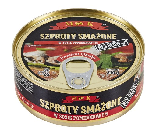 Vyprážané šproty v paradajkovej omáčke 240g MK