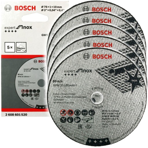 BOSCH 5 x KORUNDOVÝ KOTOUČ GWS 12V-76 76mm/1,0mm
