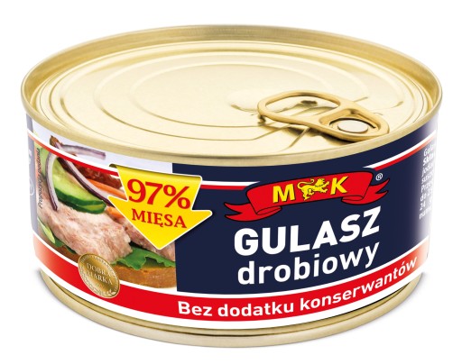 Hydinový guláš v konzerve 300g MK