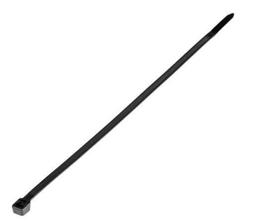 Sťahovacie pásky 3,6 x 200 mm, 100 ks, čierne