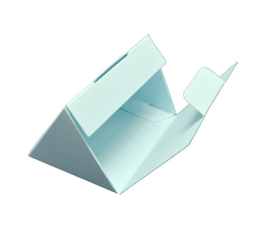 Trojuholníkový vinetový box 8,5x6cm modrý GoatBox