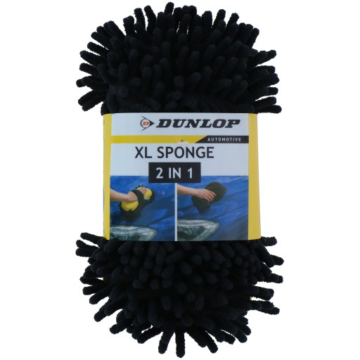 Obojstranná HUBKA so sieťkou na umývanie auta s mikrovláknom DUNLOP 2v1