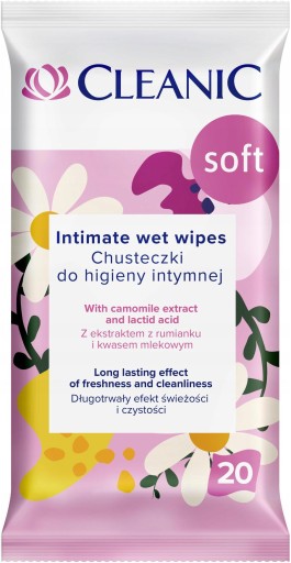 Cleanic Soft Intímne hygienické obrúsky 20 kusov