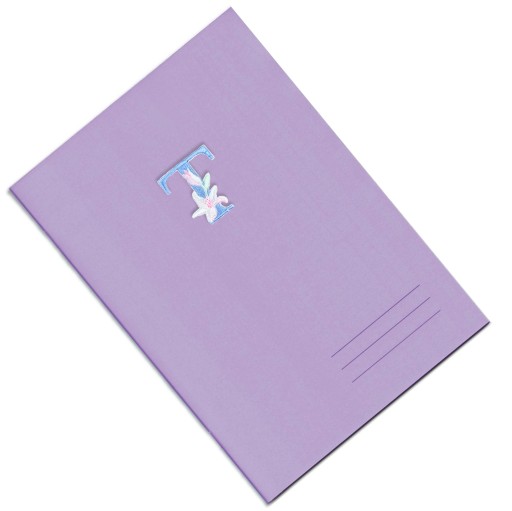 Opätovne použiteľné VYšívané kvety STICKER Letter T DIY