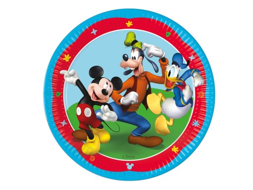Mickey Mouse papierové taniere 23 cm 8 ks.