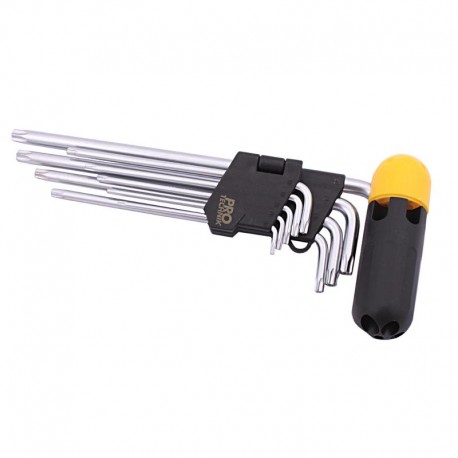kľúče TORX Cr.V dlhý otvor TH10-50 + RÚČKA