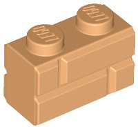 LEGO Brick Brick 1x2 nugátový stredný nugát 98283 - 16 kusov