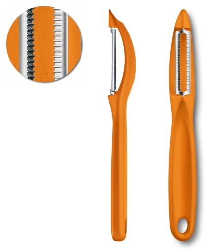 Victorinox 7.6075.9, škrabka, obojstranne pohyblivá čepeľ, zúbkovaná
