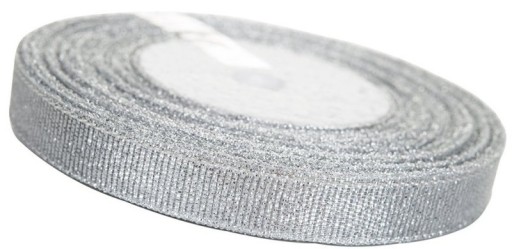 Strieborná trblietavá stuha 12mm/22m Prvé sväté prijímanie