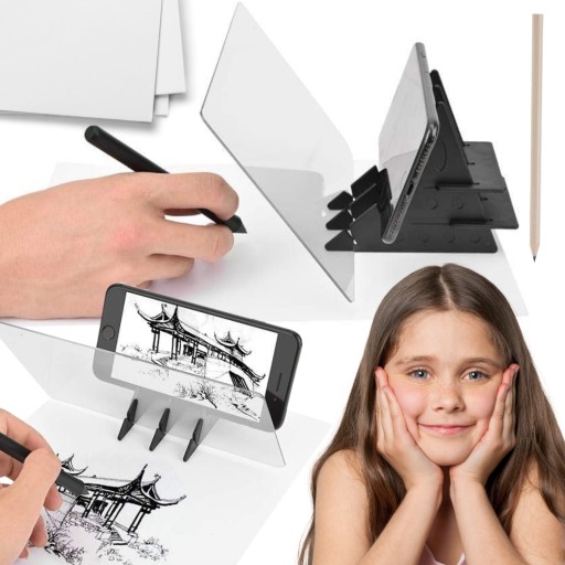 PROJEKTOR NA KRESLENIE SKICOVANIE optický kresliaci projektor pauzovací papier telefón