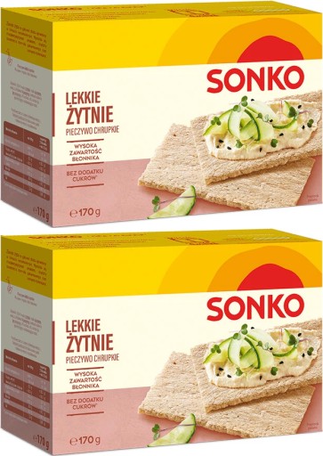 Sonko Ražný chlieb svetlý 170g x2