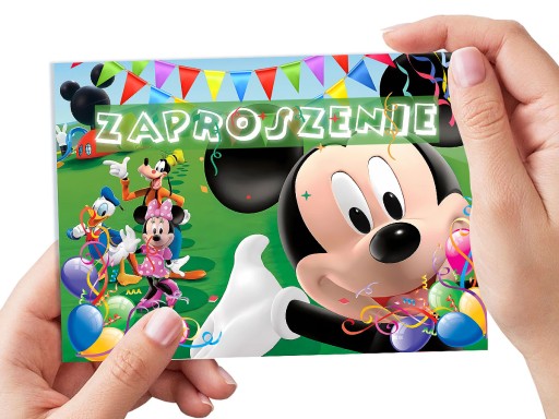 POZVÁNKA MICKEY MOUSE NA NARODENINY DIEŤAŤA + OBÁLKA ZDARMA