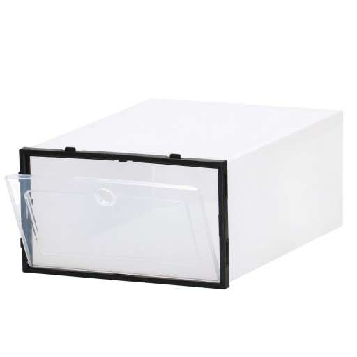 ORGANIZÁTOR NA OBUV KRABICA DO ŠATNÍKA S KLAPOU NÁDOBA NA OBUV 33,5x23,5x13,5cm