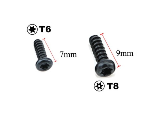 Torx skrutky IRIS T8 a T6 (spolu 19 kusov) pre ovládač Xbox One / Series
