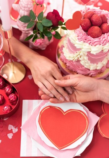 KONFETY RUŽOVÉ SRDCE SRDCE SVADOBNÁ VÝZDOBA VALENTÍN 15G