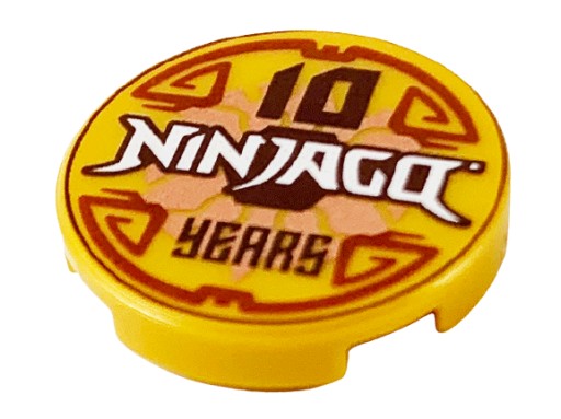 LEGO 14769pb366 Ninjago TILE 2x2 zlaté NOVINKA (1g)