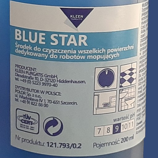 Blue Star EFFICIENT Tekutina do mopovacích čistiacich robotov 200 ml s pipetou