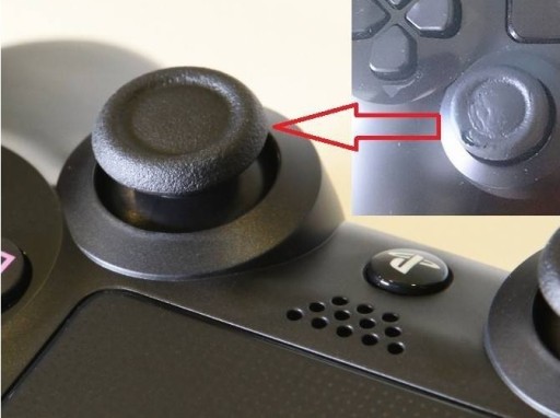2x Čierna analógová hubová podložka PS4 podložka 2 ks.