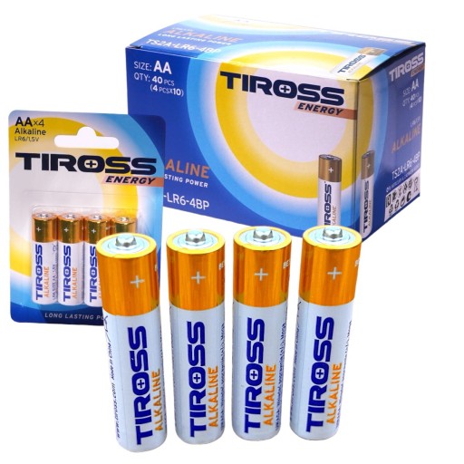 Alkalická batéria Tiross AA (R6) 4 ks.