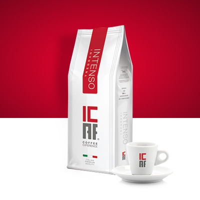 ICAF Intenso Tregrani 250g mletá káva Espresso Arabica Robusta Brasil IT