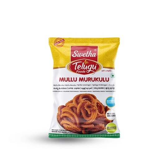 Indický snack Mullu Murukulu Telugu Foods 170g