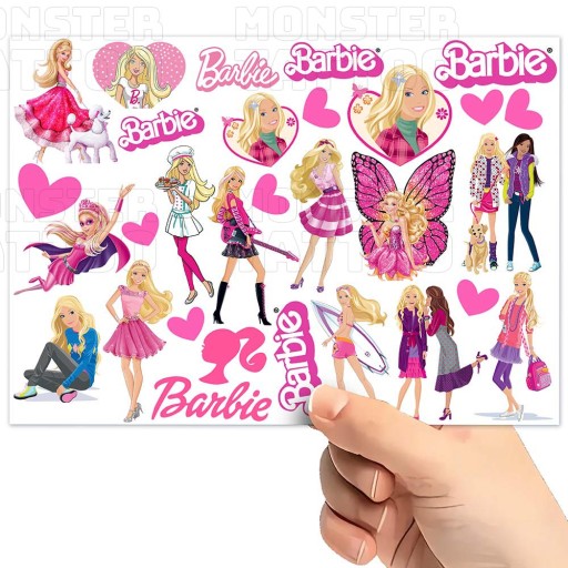 UMÝVAJÚCE DOČASNÉ TETOVANIE PRE DETI BARBIE DETI ORIGINÁLNE DIZAJNY