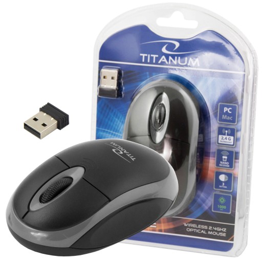 Bezdrôtová USB MYŠ TITANUM VULTURE 2,4 GHz
