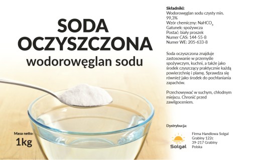 Jedlá SÓDA Bikarbonát sodný 1kg
