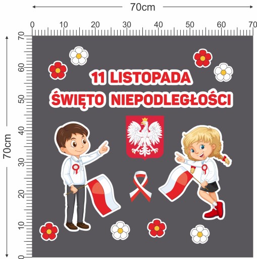 VÝZDOBA ŠKOLY NA 11. NOVEMBRA, DEŇ NEZÁVISLOSTI, VEĽKÁ WN2