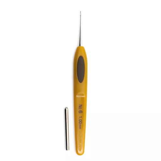 Háčik na háčkovanie ďatelina, ergonomická rukoväť, 1 mm Soft Touch