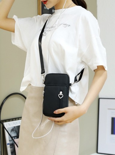 BLACK MINI kabelka Phone Clutch Wallet