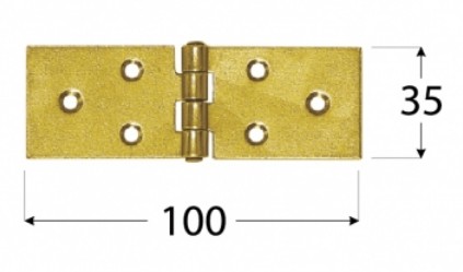 STAVEBNÝ PÁNT 100X35X1,5 MM | ZINKOVANIE 2 ks