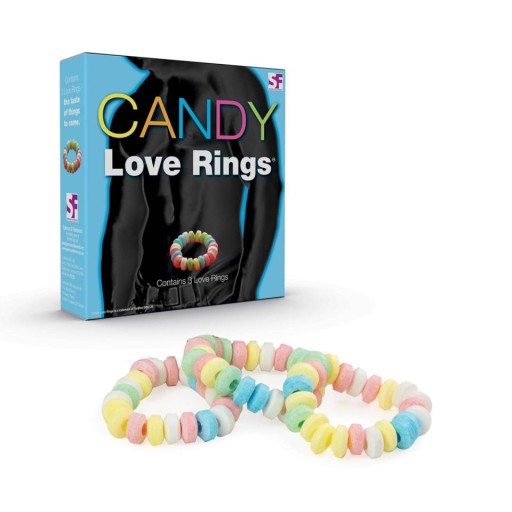 Candy Love Rings Jedlé Love Rings 3 ks