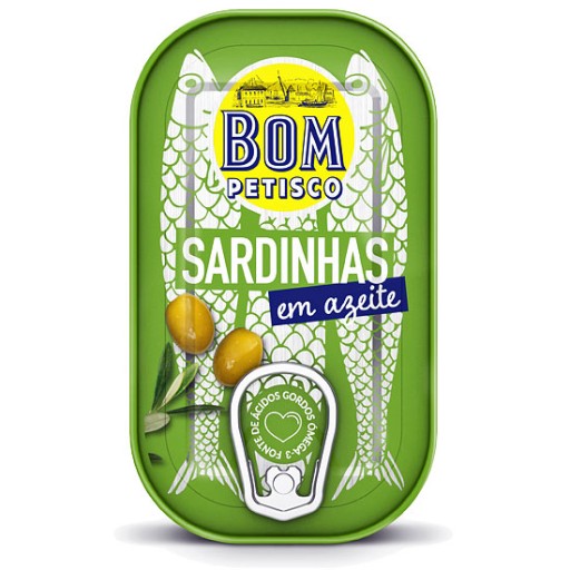 Sardinky v olivovom oleji 120g Bom Petisco