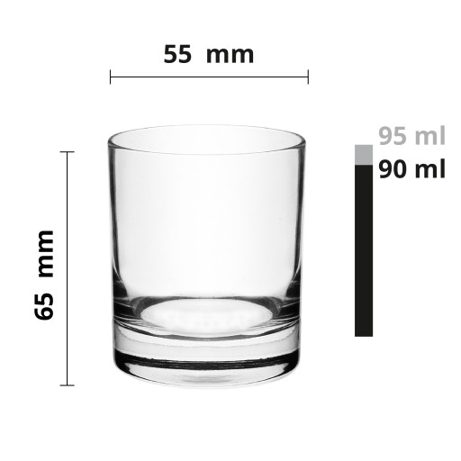 Glasmark šalátová misa na dezert, 90ml nádoba