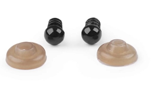 Oči pre maskoty, čierne, 5mm x 10ks.