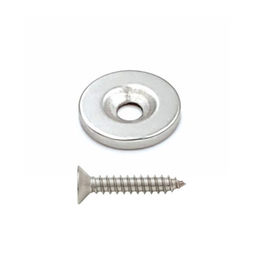 NEODYMOVÝ MAGNET S OTVOROM na skrutku 14x2 mm, okrúhly, cylindrický, HUNTER