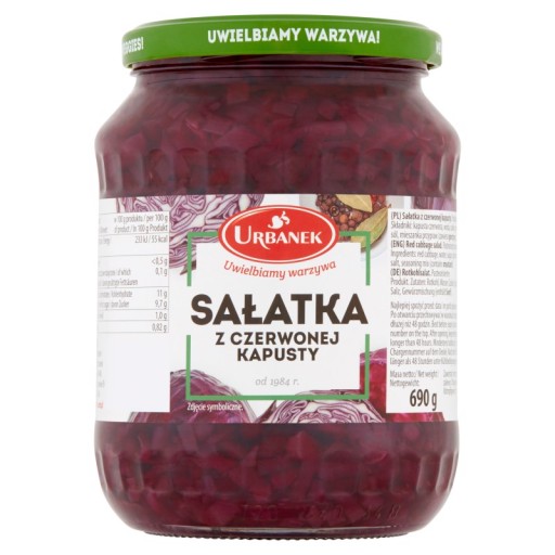 Urbánek Šalát z červenej kapusty 690 g