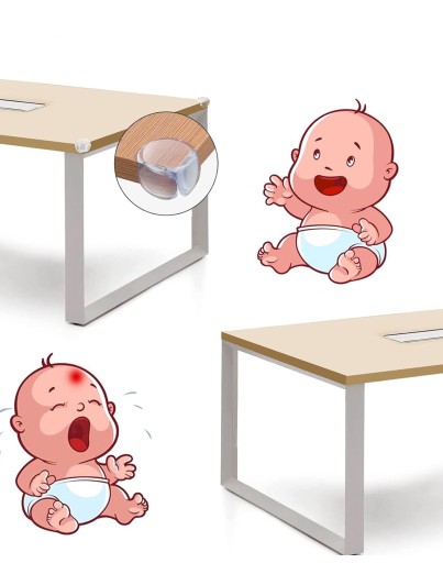 OCHRANA ROHOV NA HRANA NÁBYTKU OCHRANNÝ ROH STROJA SILIKÓN 20 ks