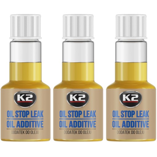 K2 STOP LEAK LEAK OIL ADITIVE TESELER MOTOR ZNIŽUJE SPOTREBU OLEJA 50ML