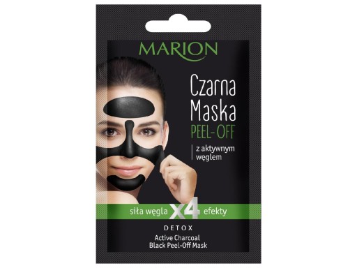 MARION DETOXOVÁ ZLOUPOVACIA MASKA ČIERNA MASKA S AKTÍVNYM UHLÍM 6G