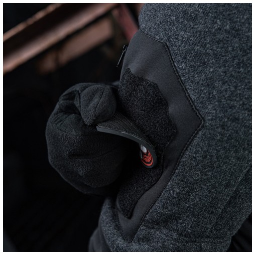 ZÁPLATA NA VELCRO PVC ZNAK WARRIOR TIL VALHALL M-TAC ČIERNA/ČERVENÁ