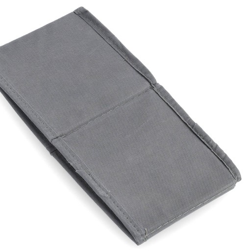 MATERIÁL ORGANIZÁTOR ŠATNÍKA Štvorcový ŠEDÝ NÁDOB NA OBLEČENIE 14x14