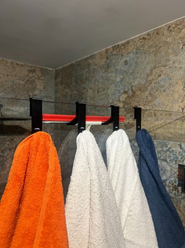 4 x vešiakový háčik na sprchové sklo 4 mm vaňová zástena (2+2)