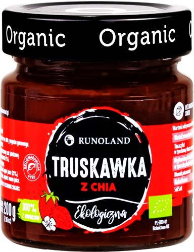 EKO JAHODA 100% S CHIA 200g/225ml Runoland