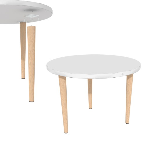 drevená noha 45 cm bukový kužeľ + montážna doska