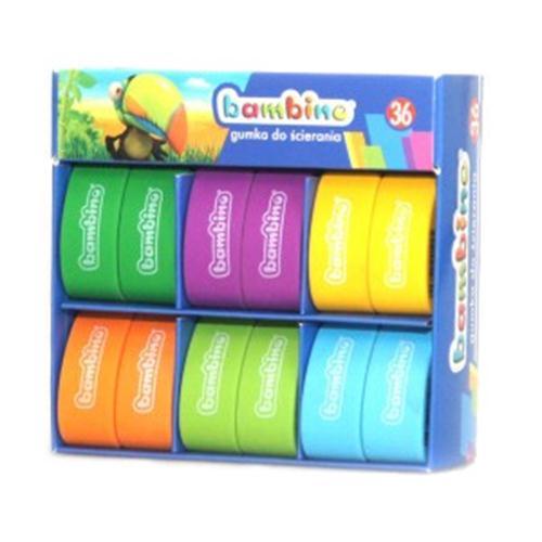 BAMBINO školská guma, farebná